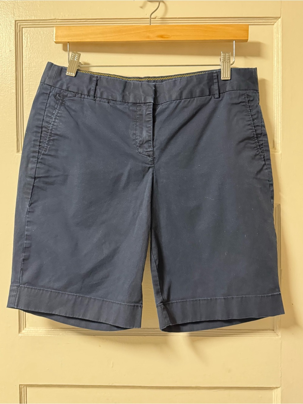 J. Crew Navy Cotton Bermuda Shorts